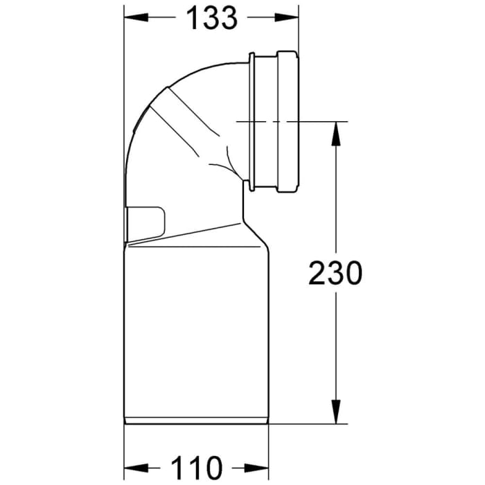 GROHE Ablaufbogen 110
