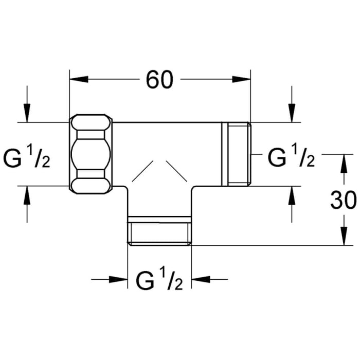 GROHE T-Stück