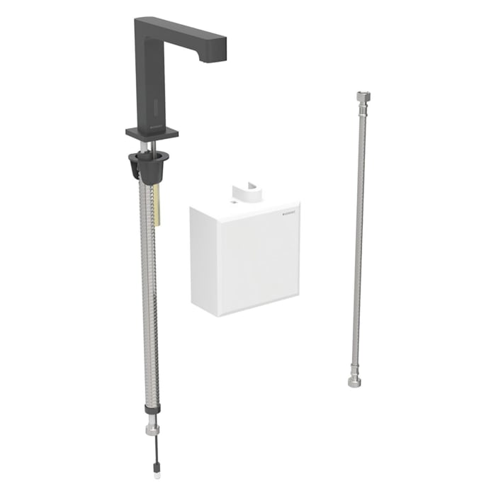 Geberit Brenta Waschtischarmatur Standmontage, Batteriebetrieb, mit AP-Funktionsbox