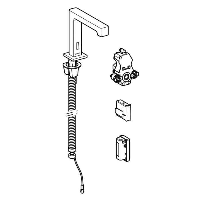 Geberit Brenta Waschtischarmatur Standmontage, Generatorbetrieb, für UP-Funktionsbox