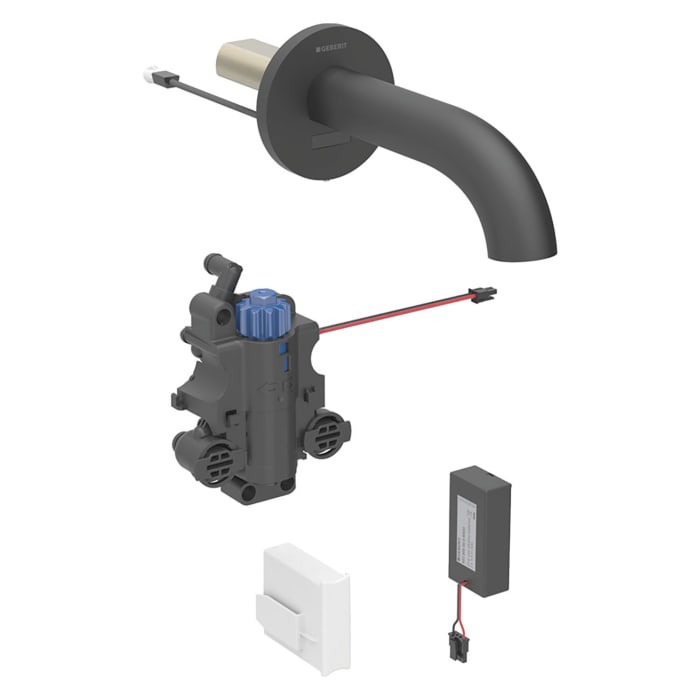 Geberit Piave Waschtischarmatur Wandmontage, Batteriebetrieb, für UP-Funktionsbox