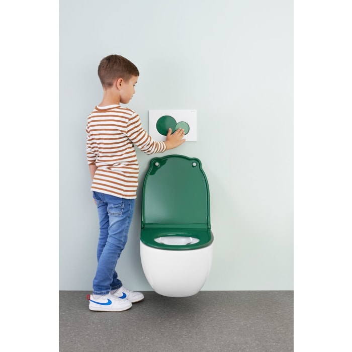 Geberit Bambini Wand-WC für Kinder, Tiefspüler, Rimfree