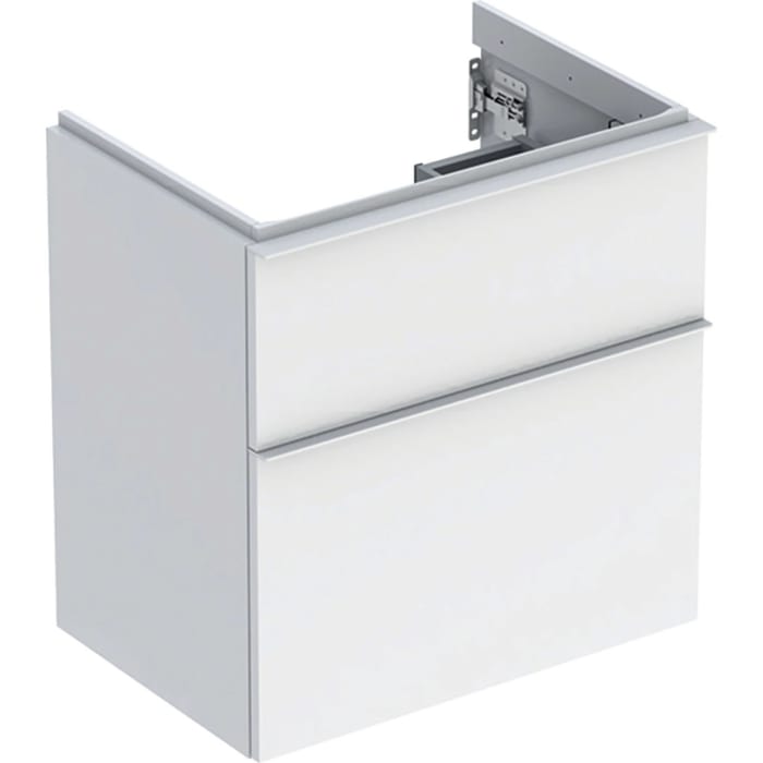 Geberit iCon Unterschrank für Waschtisch 60 cm, mit 2 Schubladen, verkürzte Ausladung