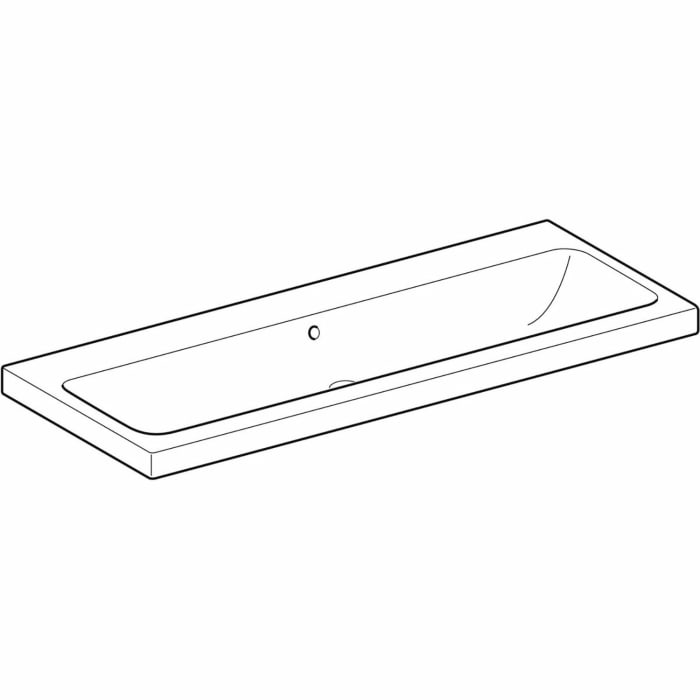 Geberit iCon Light Waschtisch 120 cm, ohne Hahnloch, mit Überlauf