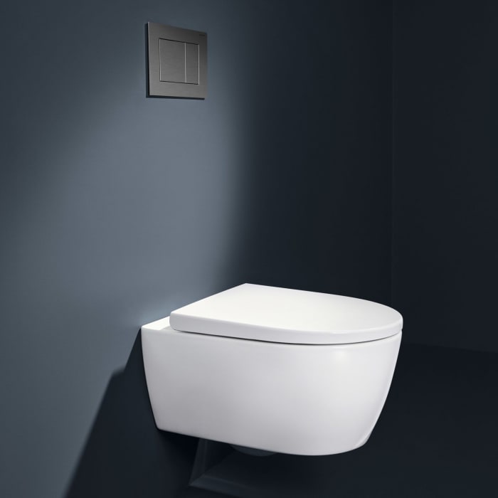 Geberit iCon Wand-WC Tiefspüler Set, geschlossene Form, TurboFlush, mit WC-Sitz