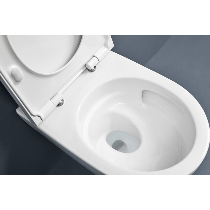 Geberit iCon Wand-WC Tiefspüler Set, verkürzte Ausladung, TurboFlush, mit WC-Sitz