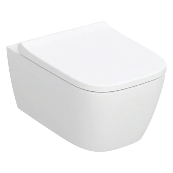 Geberit iCon Set Wand-WC Tiefspüler geschlossenes Design, TurboFlush, mit WC-Sitz