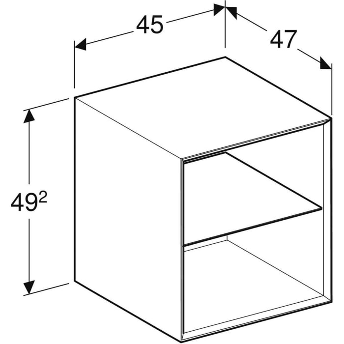 Geberit ONE Seitenelement, 45 cm