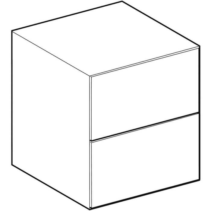 Geberit ONE Seitenschrank, 2 Schubladen, 45 cm