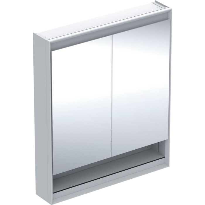 Geberit ONE Spiegelschrank mit Nische, ComfortLight, 2 Türen, AP-Montage, 75 cm
