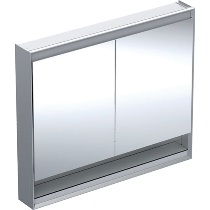 Geberit ONE Spiegelschrank mit Nische, ComfortLight, 2 Türen, AP-Montage, 105 cm