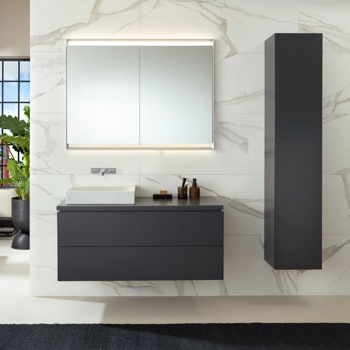 Geberit ONE Spiegelschrank, ComfortLight, 2 Türen, UP-Montage, 105 cm