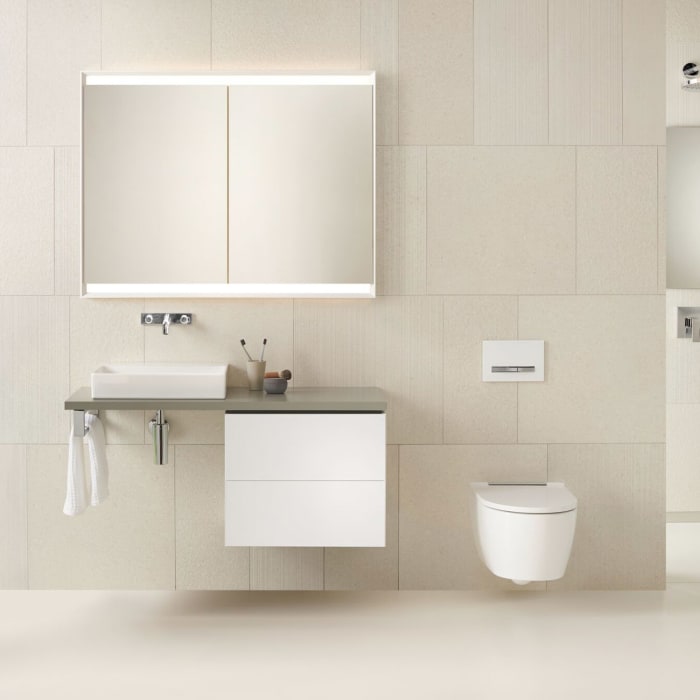 Geberit ONE Spiegelschrank, ComfortLight, 2 Türen, UP-Montage, 120 cm