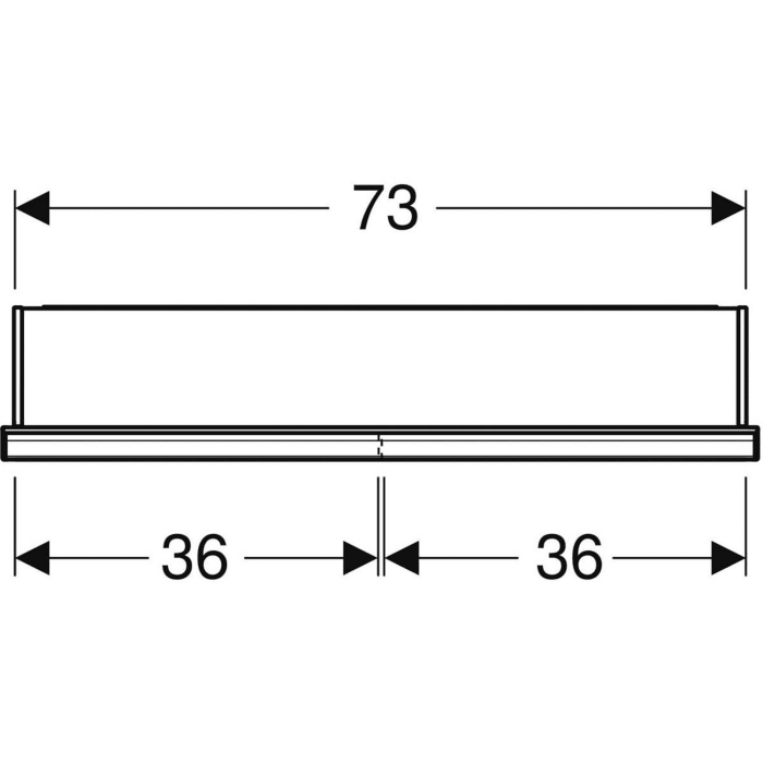 Geberit ONE Spiegelschrank, ComfortLight, 2 Türen, UP-Montage, 75 cm