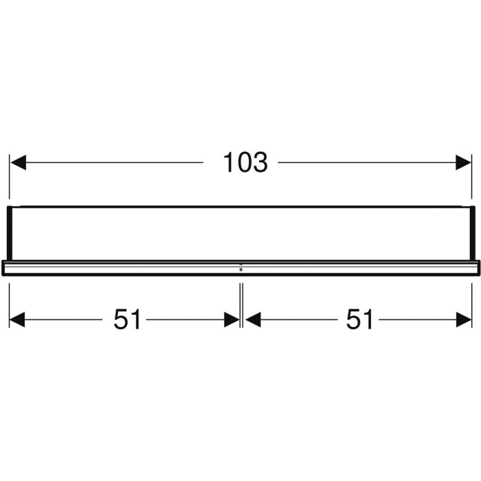 Geberit ONE Spiegelschrank, ComfortLight, 2 Türen, UP-Montage, 105 cm