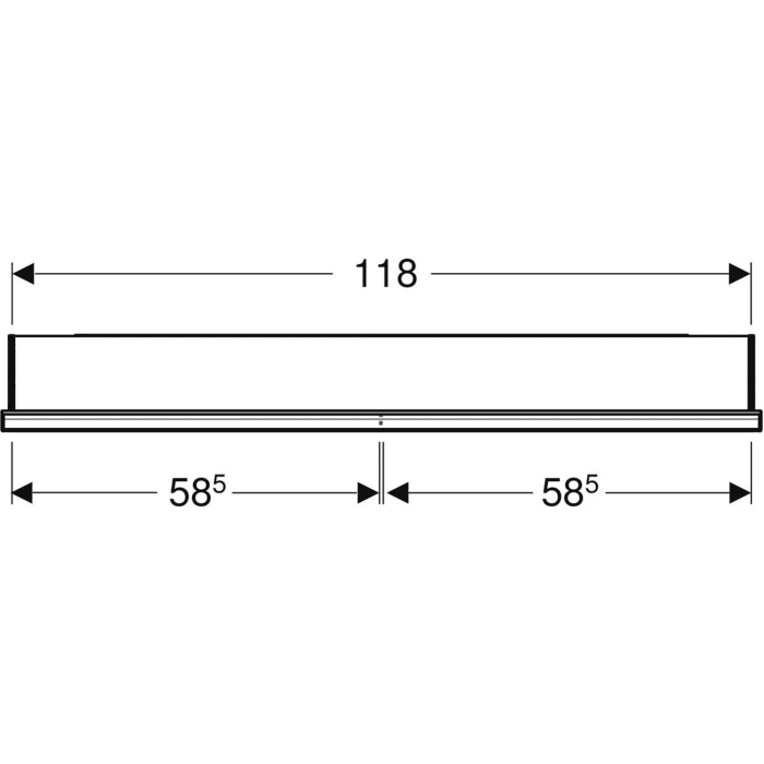 Geberit ONE Spiegelschrank, ComfortLight, 2 Türen, UP-Montage, 120 cm