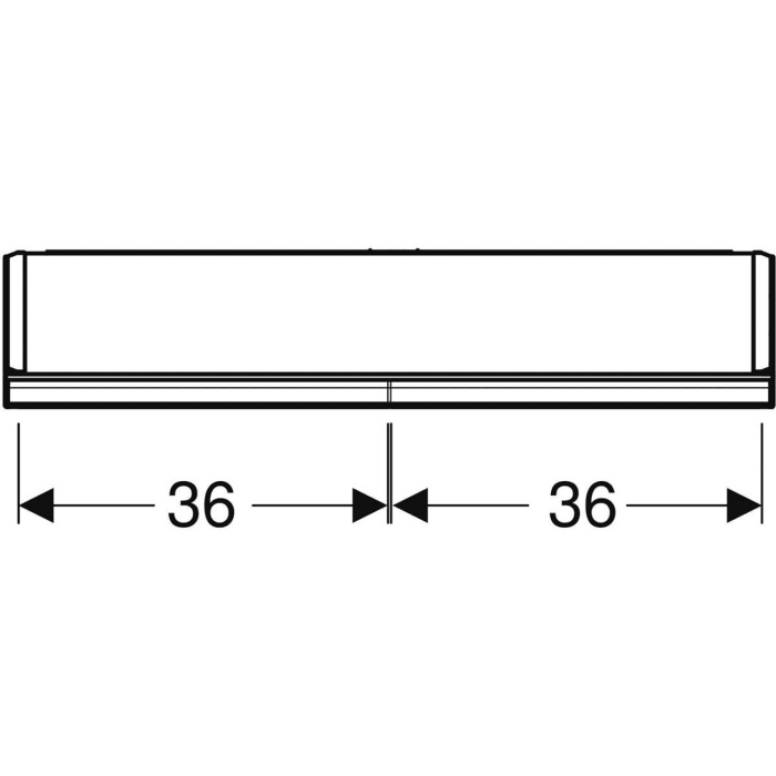 Geberit ONE Spiegelschrank, ComfortLight, 2 Türen, AP-Montage, 75 cm