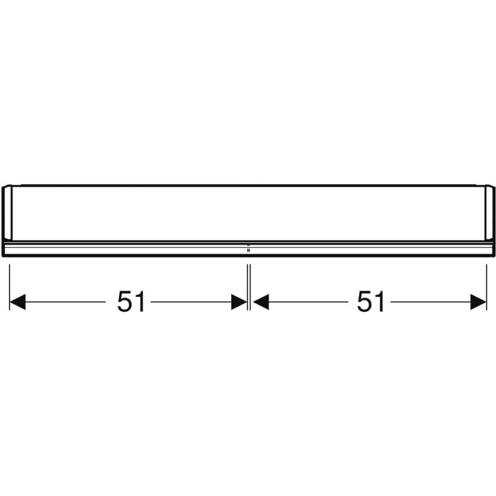 Geberit ONE Spiegelschrank mit Nische, ComfortLight, 2 Türen, AP-Montage, 105 cm