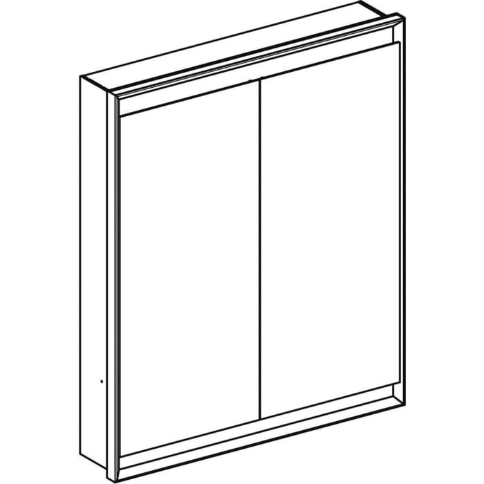 Geberit ONE Spiegelschrank, ComfortLight, 2 Türen, UP-Montage, 75 cm