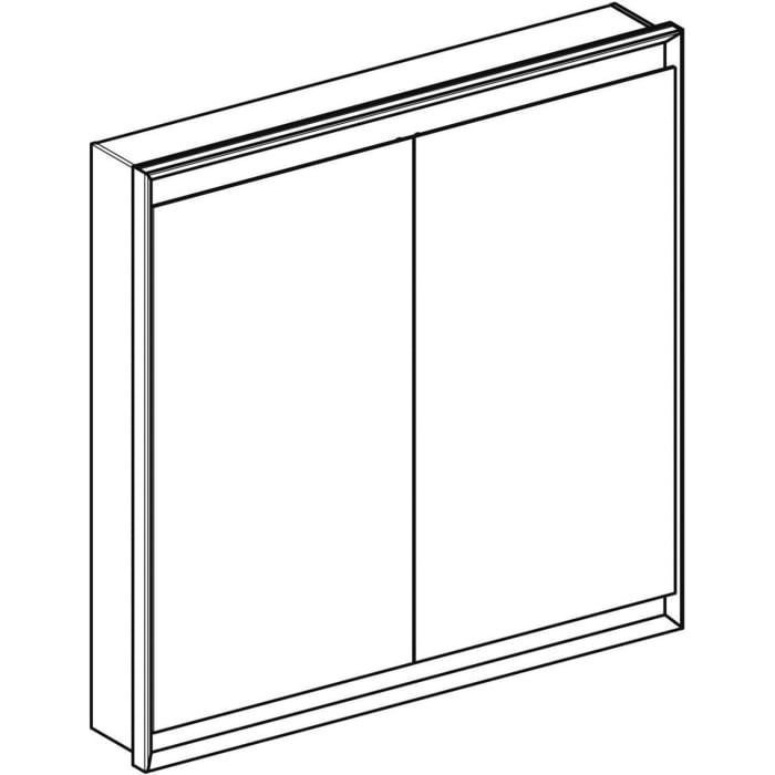 Geberit ONE Spiegelschrank, ComfortLight, 2 Türen, UP-Montage, 90 cm