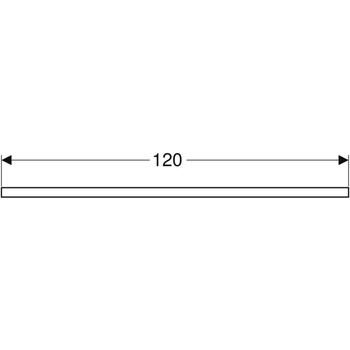 Geberit ONE Waschtischplatte, Ausschnitt mittig, für Aufsatzwaschtisch, 120 cm