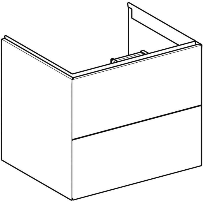 Geberit ONE Waschtischunterschrank, 2 Schubladen, 60 cm
