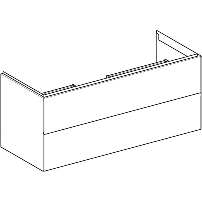 Geberit ONE Waschtischunterschrank, 2 Schubladen, 120 cm