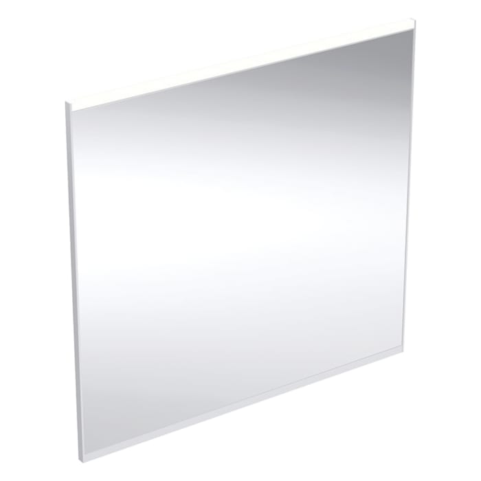 Geberit Option Plus Square Badspiegel 75 cm mit direkter und indirekter Beleuchtung in Aluminium