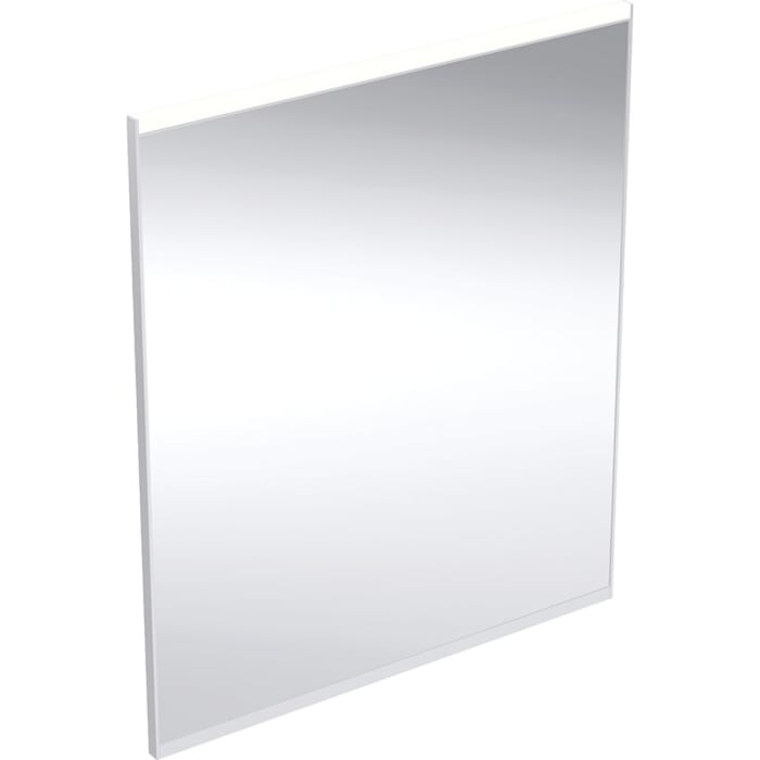 Geberit Option Plus Square Badspiegel 60 cm mit direkter und indirekter Beleuchtung in Aluminium