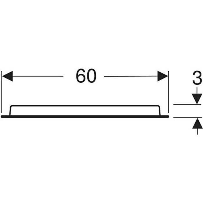 Geberit Option Oval Badspiegel 60 x 80 cm mit indirekter Beleuchtung