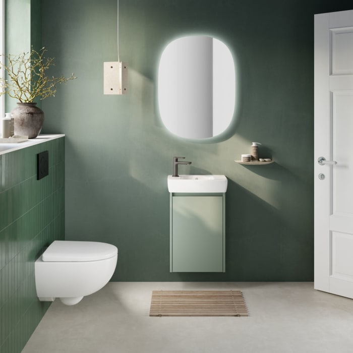 Geberit Renova Compact Unterschrank für Handwaschbecken 45 cm, mit 1 Tür