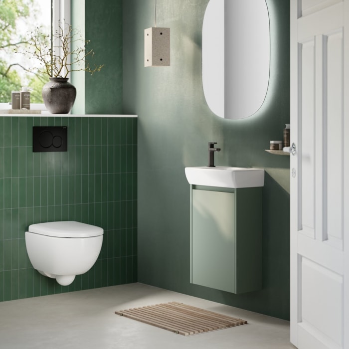 Geberit Renova Compact Unterschrank für Handwaschbecken 40 cm, mit 1 Tür