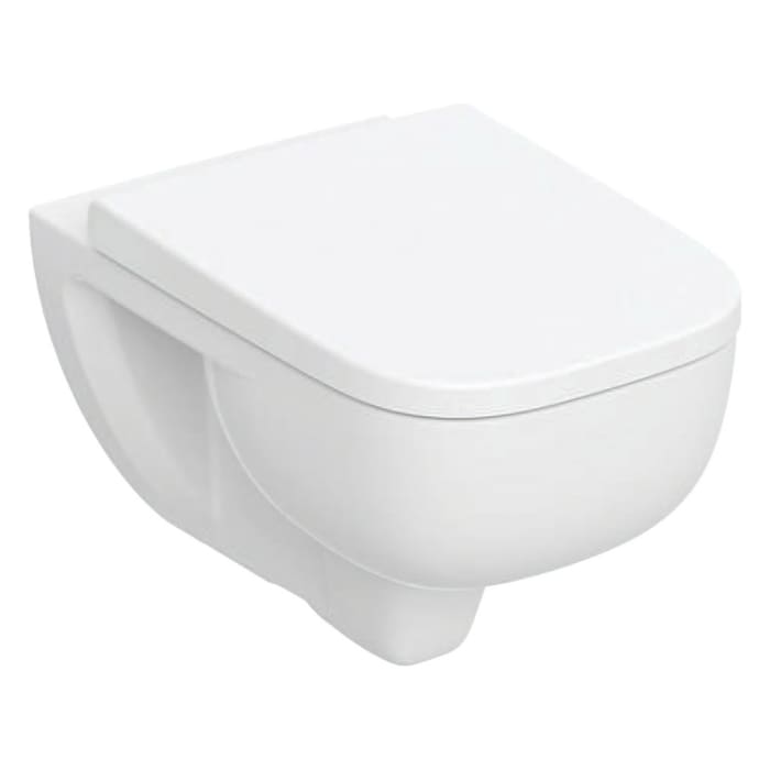 Geberit Renova Plan Set Wand-WC Tiefspüler, TurboFlush, mit WC-Sitz