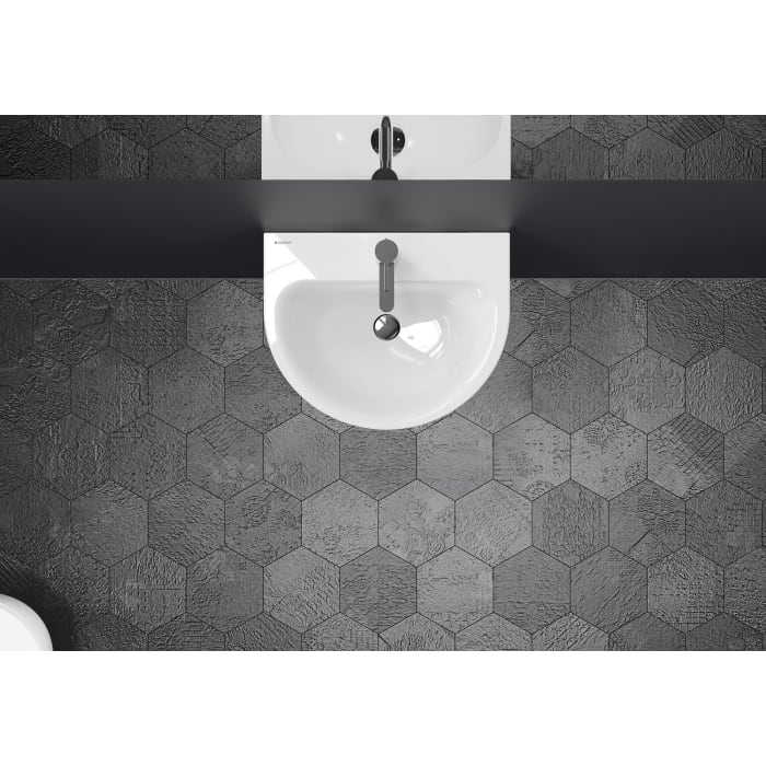 Geberit Renova Handwaschbecken 50 x 40 cm mit Hahnloch ohne Überlauf