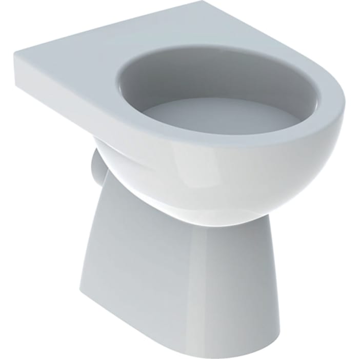 Geberit Renova Stand-WC Tiefspüler, Abgang horizontal, teilgeschlossene Form