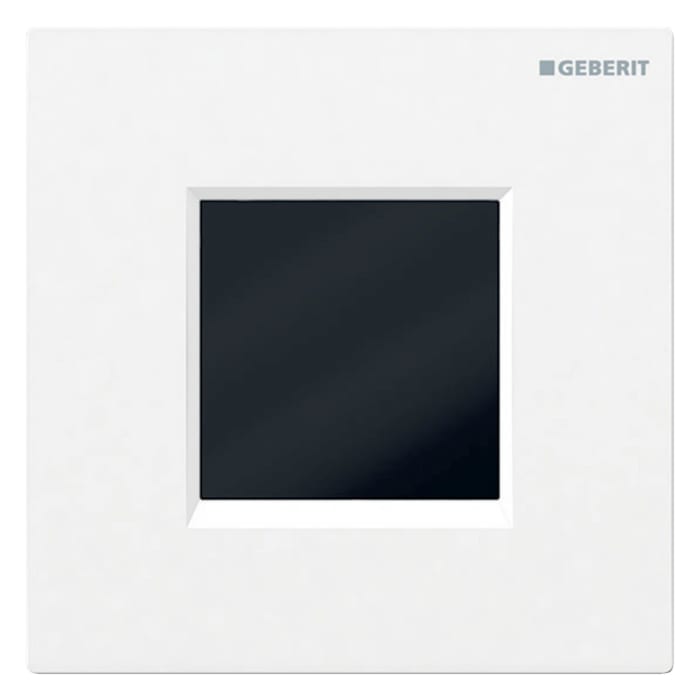 Geberit Urinalsteuerung mit elektronischer Spülauslösung, Batteriebetrieb, Typ 20 square Abdeckplatte