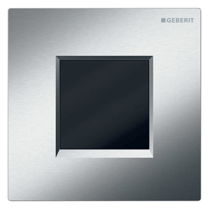 Geberit Urinalsteuerung mit elektronischer Spülauslösung, Batteriebetrieb, Typ 20 square Abdeckplatte