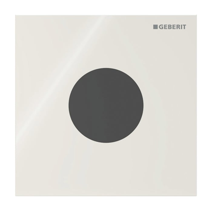 Geberit Urinalsteuerung mit elektronischer Spülauslösung, Netzbetrieb, Typ 40 Betätigungsplatte Round