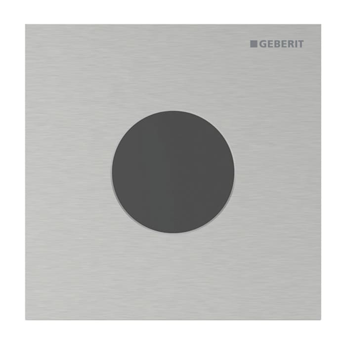 Geberit Urinalsteuerung mit elektronischer Spülauslösung, Batteriebetrieb, Typ 40 Betätigungsplatte Round