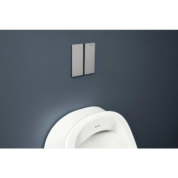 Geberit Urinalsteuerung mit elektronischer Spülauslösung, Netzbetrieb, Typ 40 Abdeckplatte Square