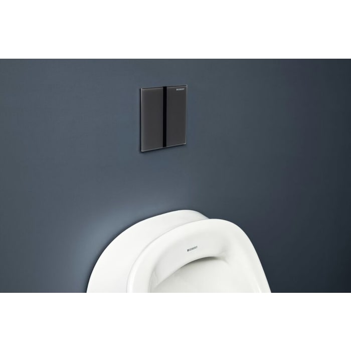 Geberit Urinalsteuerung mit elektronischer Spülauslösung, Netzbetrieb, Typ 40 Abdeckplatte Square