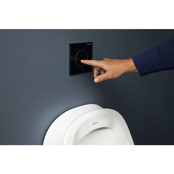 Geberit Urinalsteuerung mit pneumatischer Spülauslösung, Typ 40 Betätigungsplatte Round