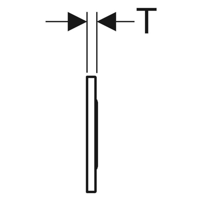 Geberit WC-Steuerung, elektronisch, Batteriebetrieb, Betätigungsplatte Sigma10 automatisch/berührungslos