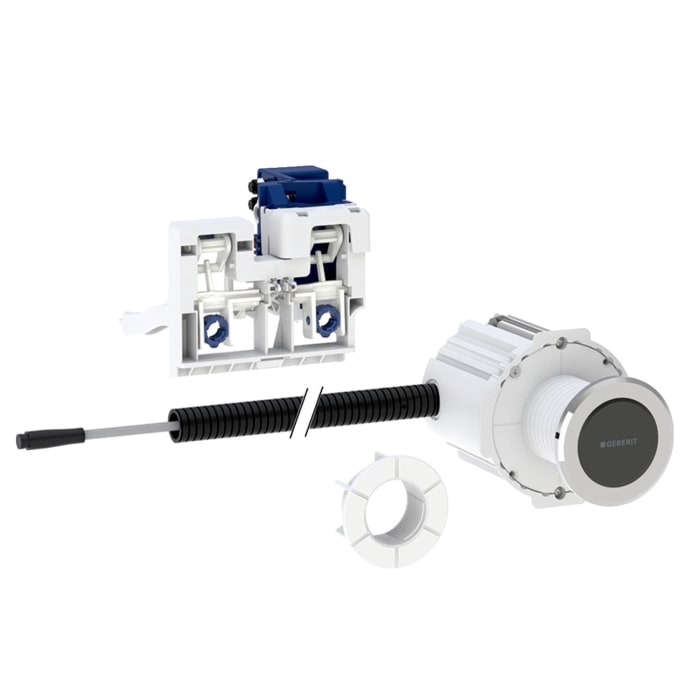 Geberit WC-Steuerung mit elektronischer Spülauslösung, Netzbetrieb, 2-Mengen-Spülung, Typ 10 IRTaster