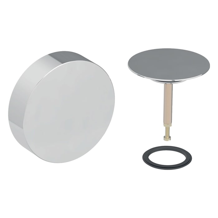 Geberit Fertigbauset für Badewannenablauf mit Drehbetätigung