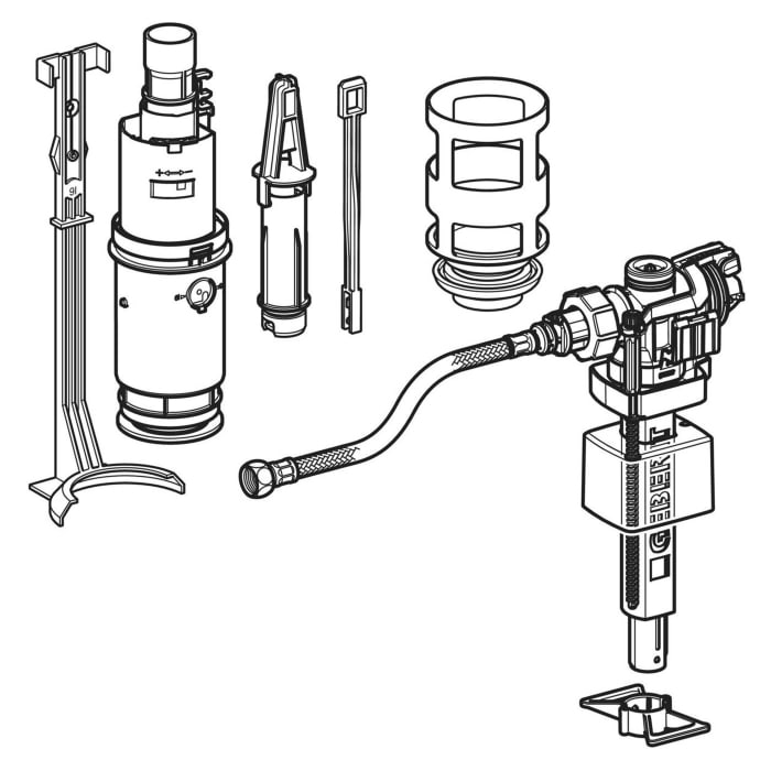 Geberit Renovierungsset 2-Mengen-Spülung für Typ 110.800 UP-Spülkasten