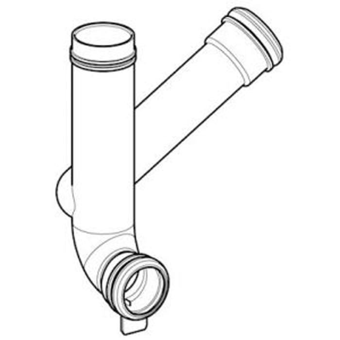 Geberit Ersatz-Spülbogen mit Abzweig für Geruchsabsaugung