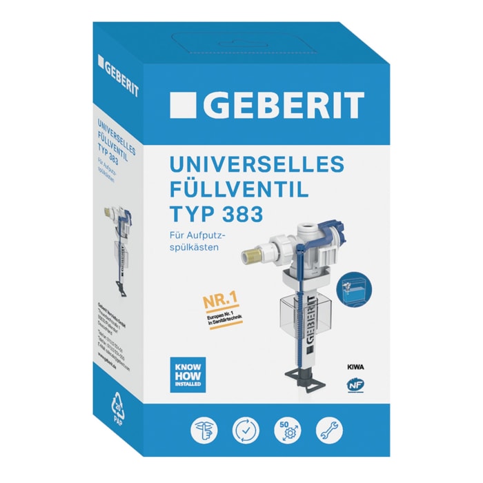 Geberit Typ 383 Füllventil für AP-Spülkästen