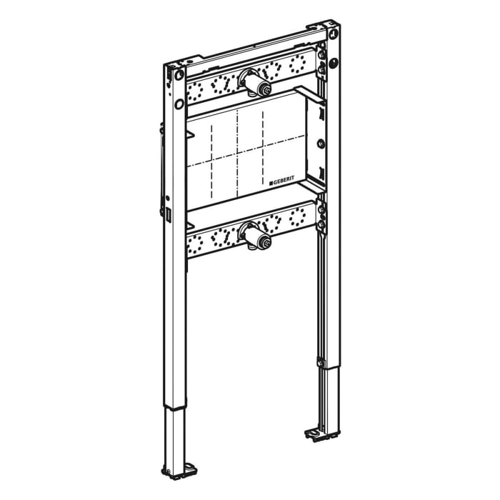 Geberit Duofix Bade-Duschwanne 112 cm für Unterputzarmatur