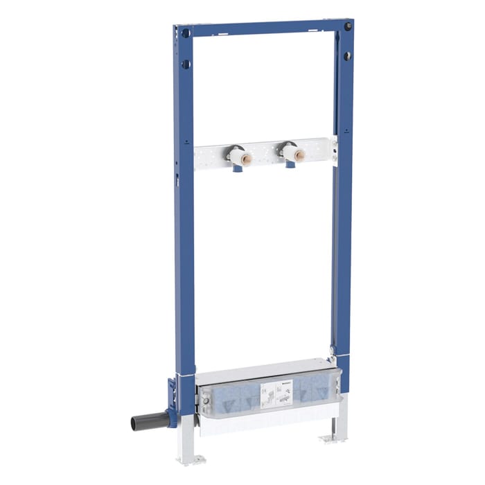 Geberit Duofix Element für Dusche 130 cm mit Wandablauf, Wandarmatur AP d40